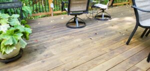 Deck is located in a fairly well-shaded area in the Atlanta, Georgia area.